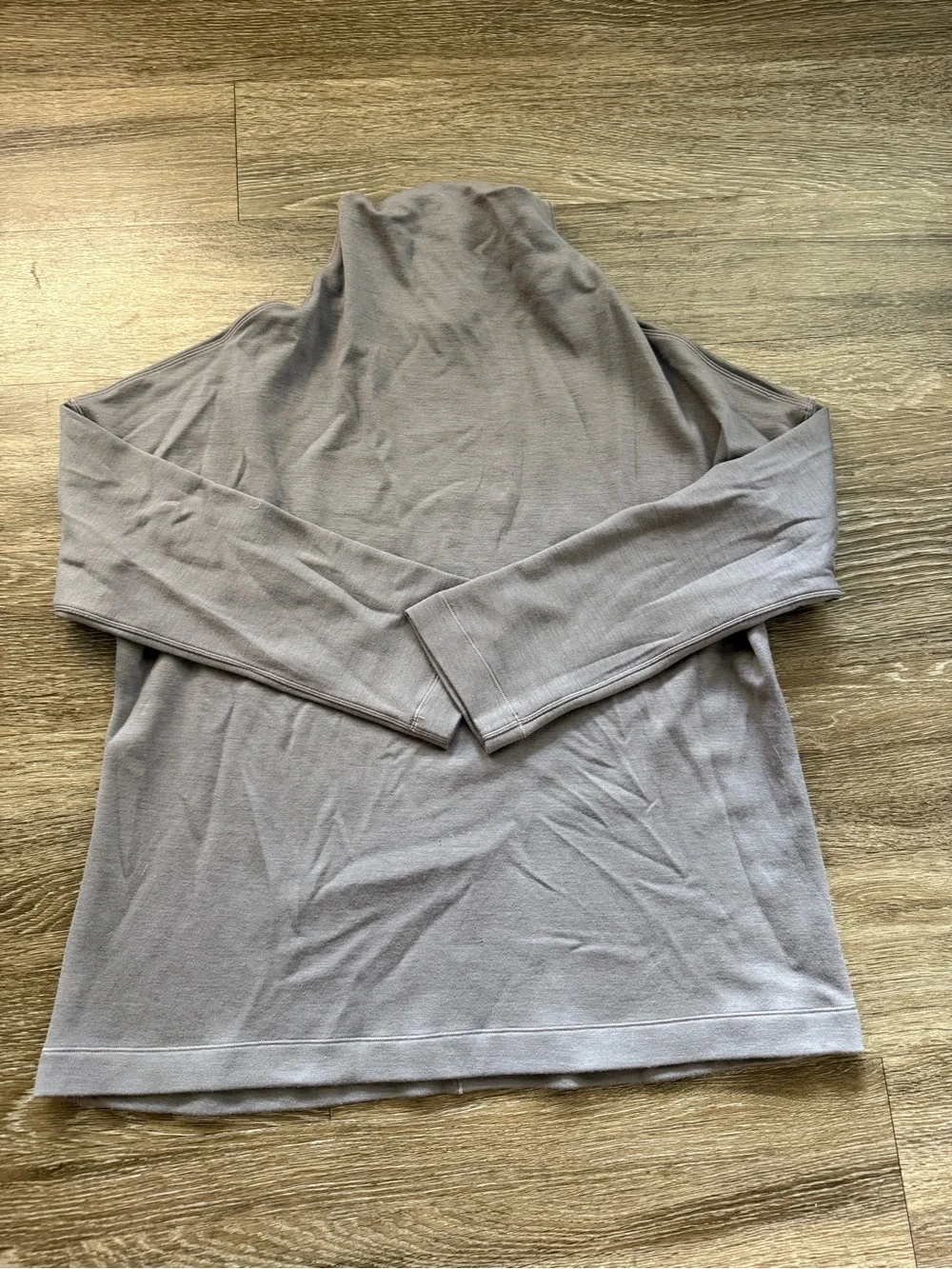 Lululemon Merino Wool Principal Dancer Funnel Neck Sweater Lunar Rock
